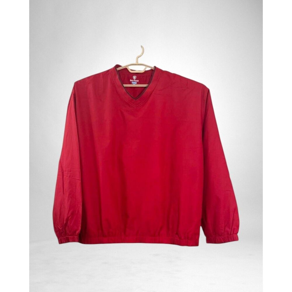 Pro Tour Cool Play Golf Windbreaker Jacket, Men's Dark Red! Size XXL
